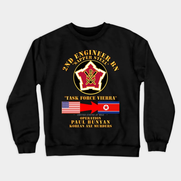 Operation Paul Bunyan - 2nd Engineer Bn - Korea Crewneck Sweatshirt by twix123844